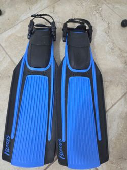 Scuba flippers.