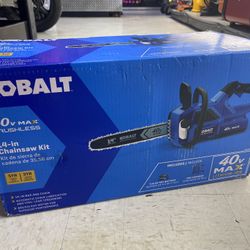  Brand New Kobalt 40v Max Brushless 14 Inch Chainsaw Kit