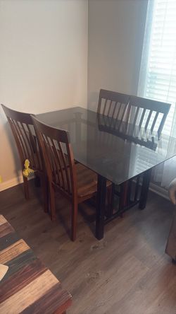 Table and 4 chairs