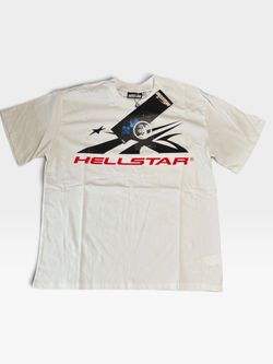 Hellstar Logo Graphic T-Shirt White