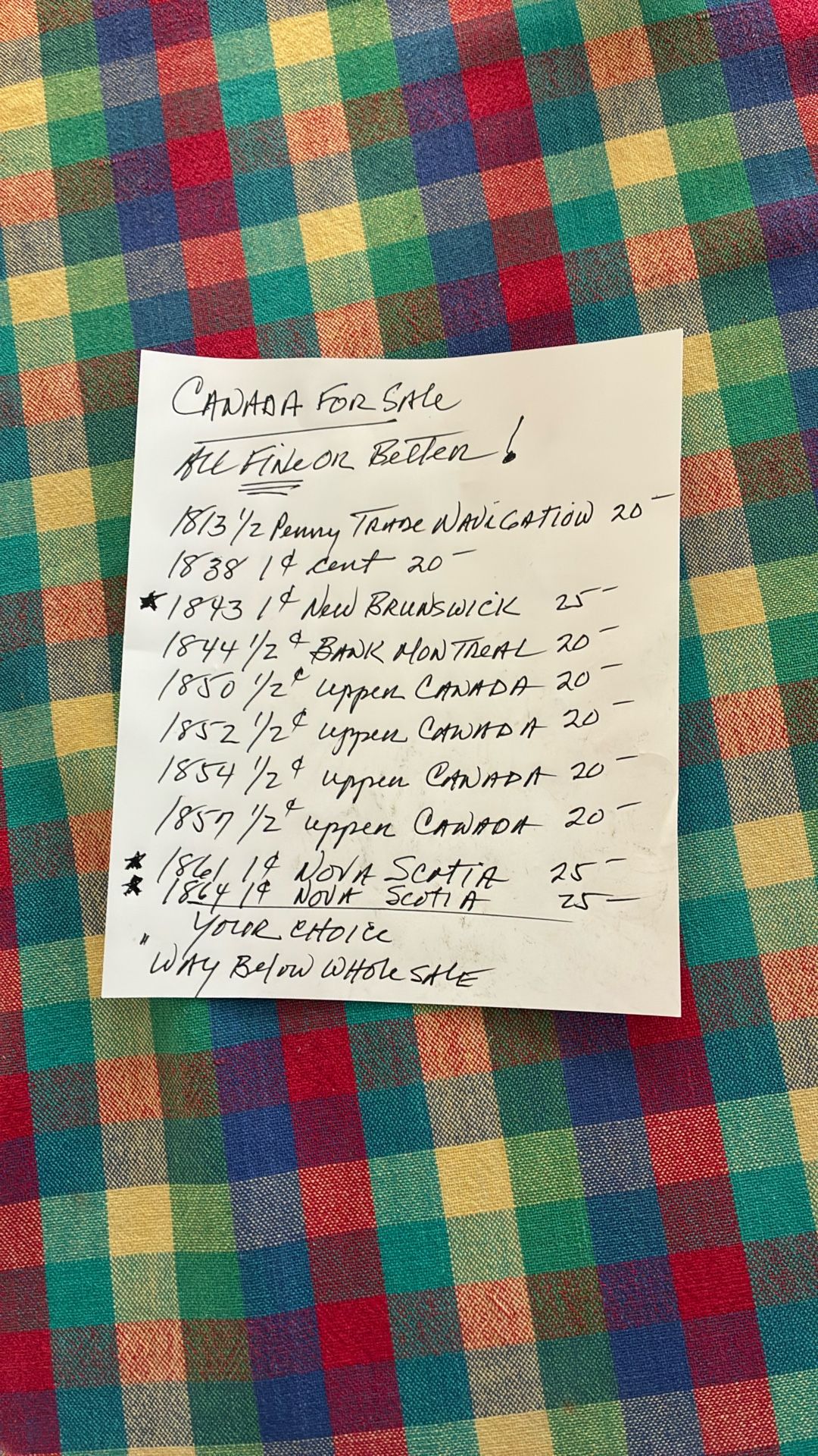 VERY SCARCE CANADIAN COPPER COINS