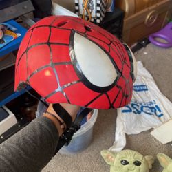 Toddler Spider-Man helmet size small