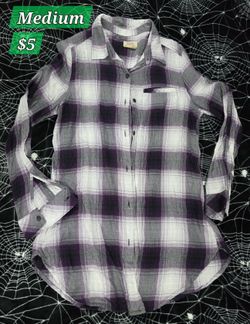 Medium Plaid Button Up Long Sleeve