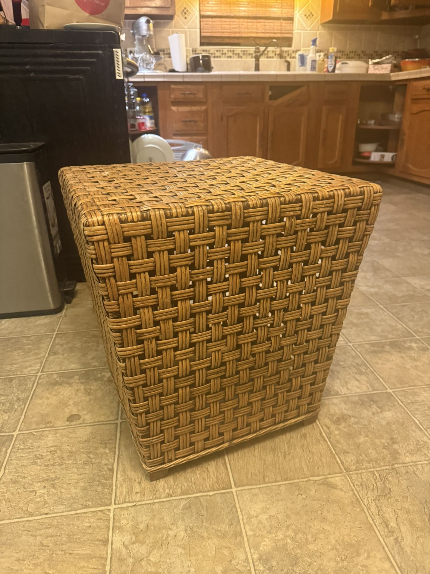 Wicker Side Or End Table