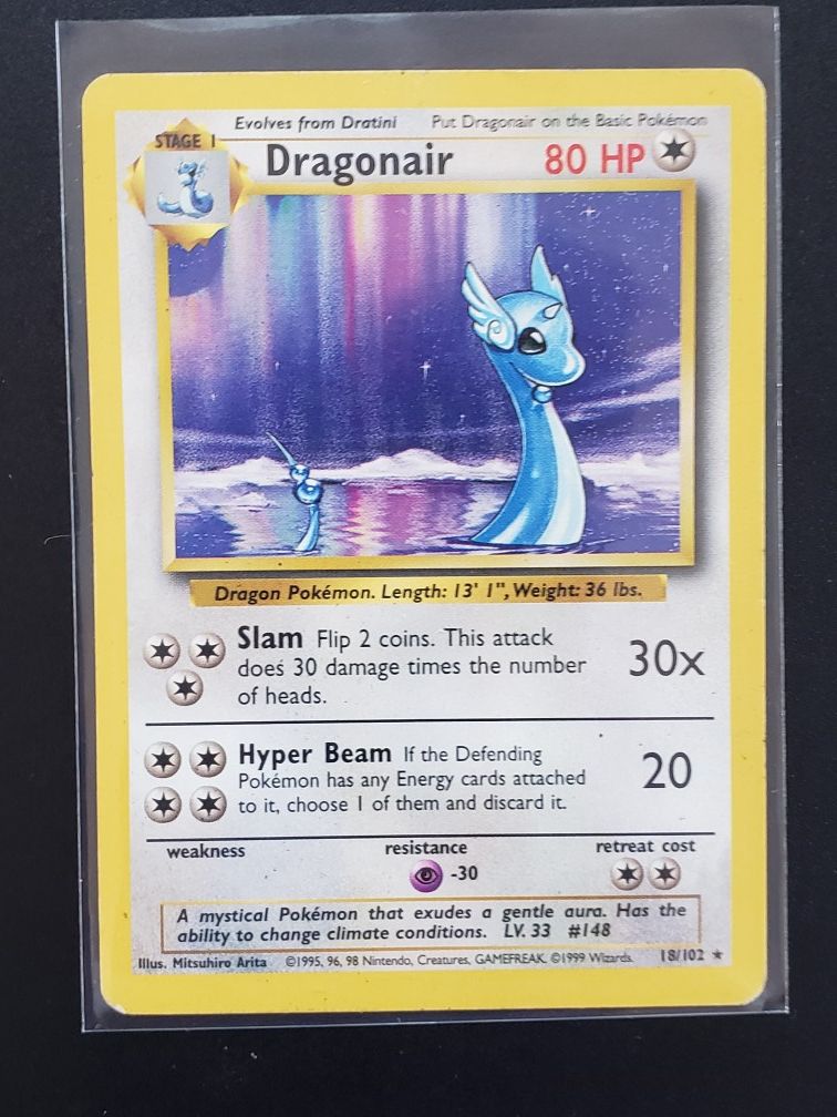 1999 Dratini/Dragonair Pokemon Card for Sale in Chula Vista, CA - OfferUp