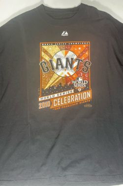 San Francisco Giants 2010 World Series Champions Majestic T Shirt XL 2XL