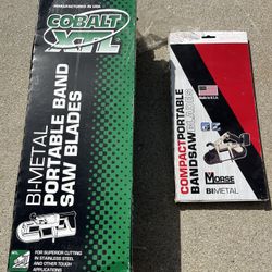 Band Saw blades, Sawzall Blades, Hole Saws 