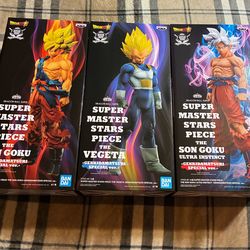 Dragon Ball SUPER MASTER STARS PIECE Goku Vegeta GENKIDAMATSURI Figure full set