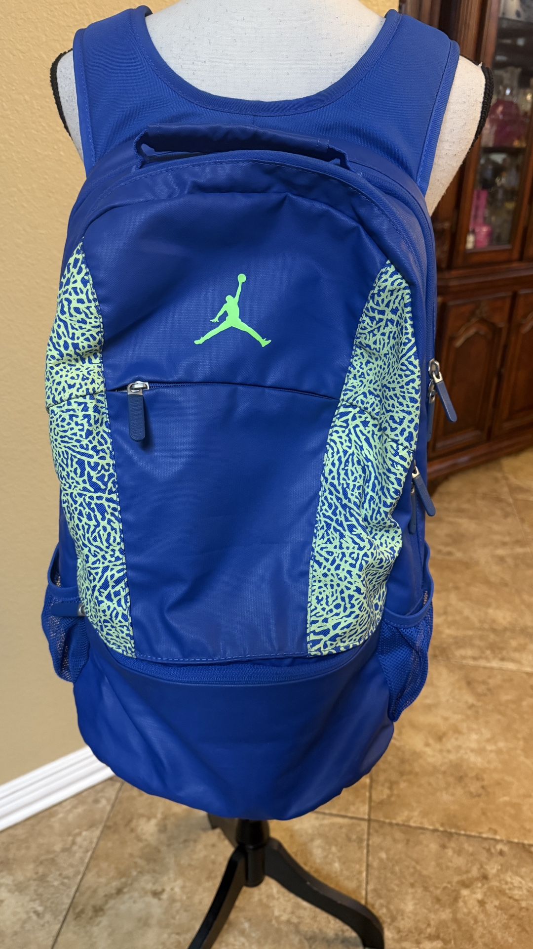 Michael Jordan 23 Backpack Blue Mens Laptop Sports Basketball Style School