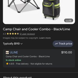 Camping Chair And Cooler 