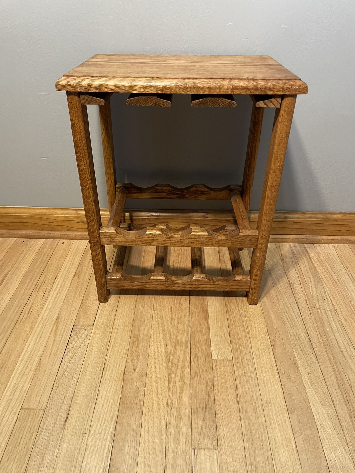Wine Rack For Bottles Wood Table Mini