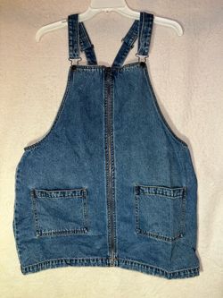 WILD FABLE denim overall full zip dress - size XL -  90s casual Vintage Style