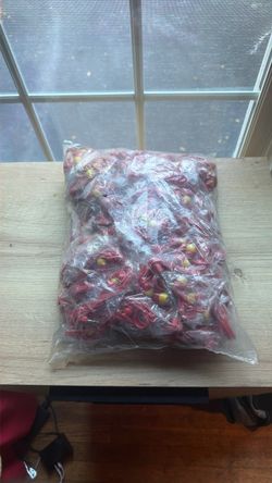 Bulk Lot Red Wired Earbuds with 3.5mm Jack