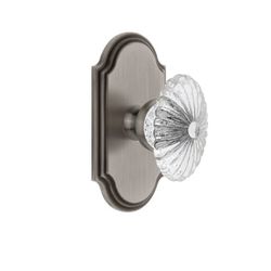 Grandeur 811512 Arc Plate Privacy with Crystal Door Knob