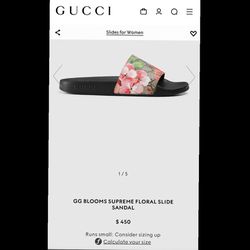 Women Gucci Slide Sandal