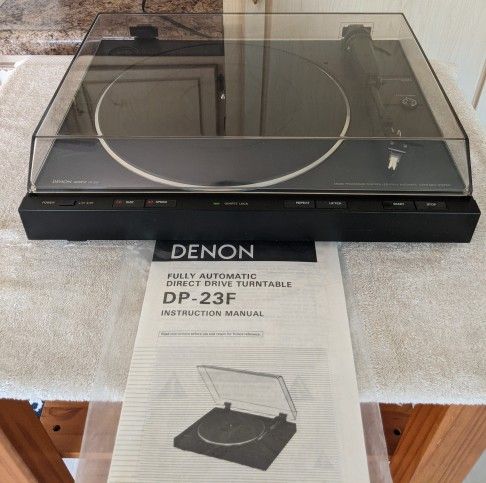 Denon Quartz Direct Drive Turntable Record Player