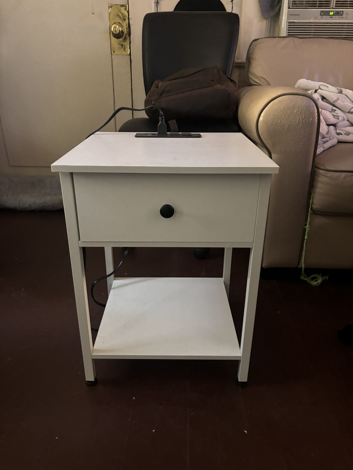 white nightstand