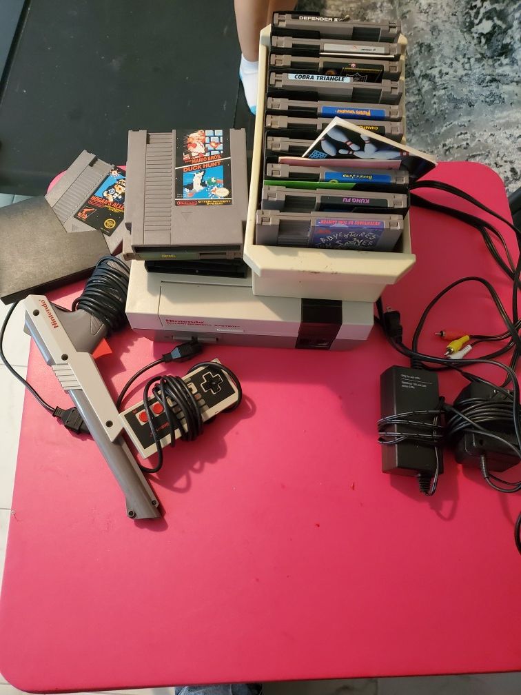 Original nintendo and super nintendo with games