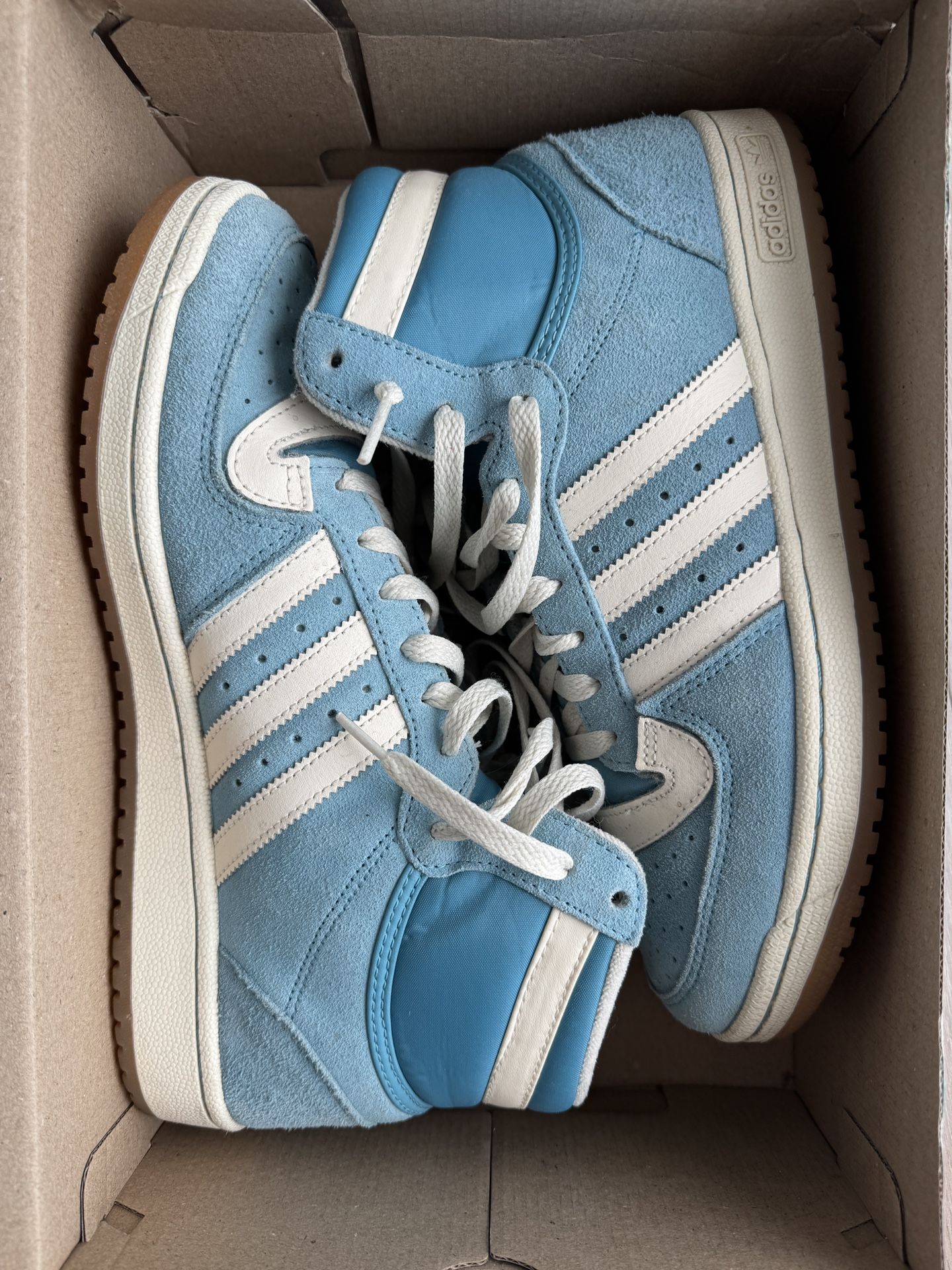 Adidas Men’s Top Ten RB FZ6200 Blue and White Sneakers - size 10