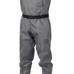 BASSDASH Men's IMMERSE Breathable Ripstop Wader - Boot Foot (Heather grey)
