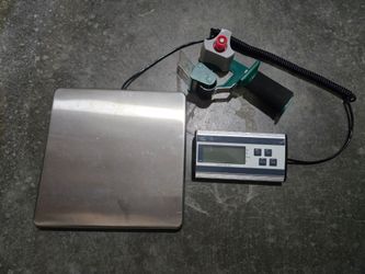 Smart Weigh Digital Postal Shipping Scale, Heavy Duty, 440 lb Capacity + Packing Tape Dispenser
