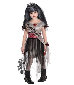Girls Zombie Queen Prom Halloween 🎃 Dress