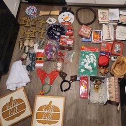 Over 60 Christmas decorations/items($20 for all)