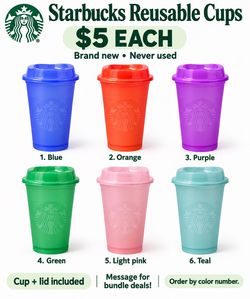 Starbucks Hot/Cold Cups