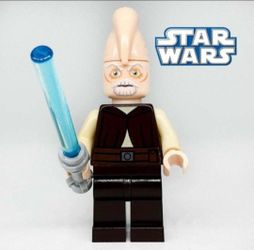 Star Wars Lego mini figure Ki Adi Mundi Minifigure custom NEW!