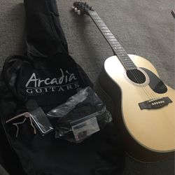 Acoustic Guitar W/bag & Other Items