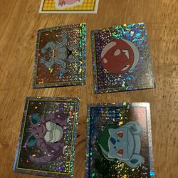 vintage 90's pokemon stickers 