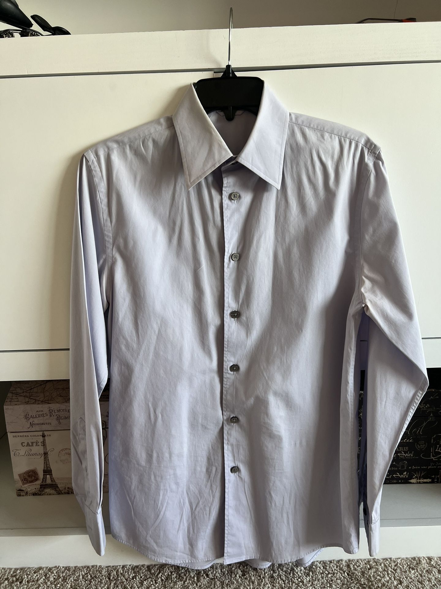 Men’s Light Lavender Dress Shirt – Size S – Classic Fit – Used