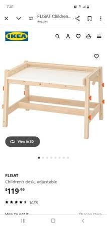 Kids Desk And Bench