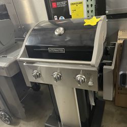 Bbq Grill Permastel Black And Cover 