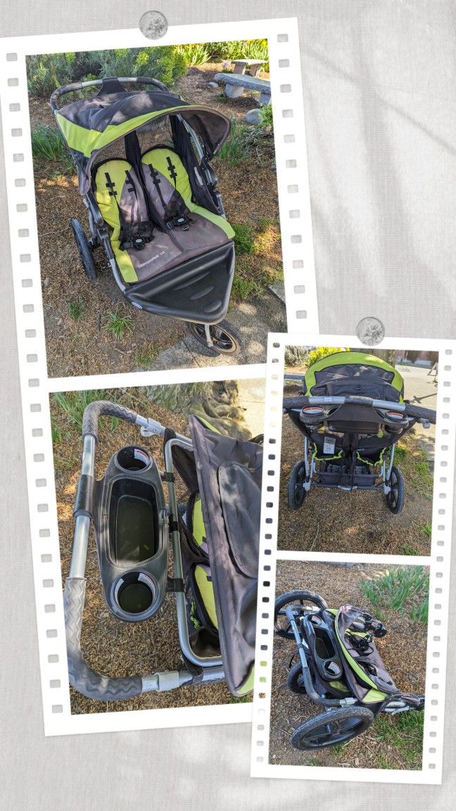 Double Baby Trend Jogging Stroller Jogger