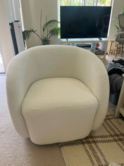 White Swivel Chair