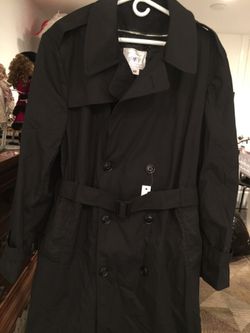 Men's 46R long black Army issue coat