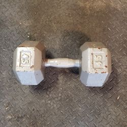 45 lb. Single Steel dumbbell