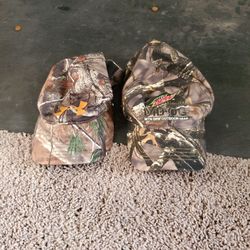 2 Camo Hats Hunting Fishing Construction Baseball Cap Mountain Dew Under Armour