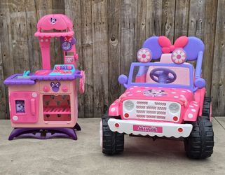 Carrito y Cosina De Minnie Mouse