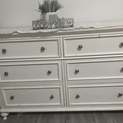 White Dresser  All Wood  $150