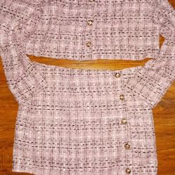 Shein Xl Pink Skirt Set