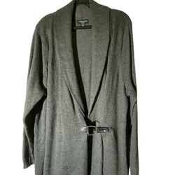 Cynthia Rowley women gray collar cardigan 