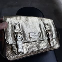 Metallic Gold Kate Spade Purse Handbag Bag