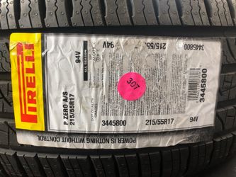 Brand New Tires (1) Pirelli Pzero All Season (215/55R17) (Single) ($115)