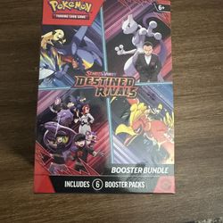 Pokemon Destined Rivals Booster Bundle 6 Pack Sealed