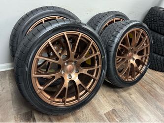 NEW 22x9.5 bronze srt wheels wrapped in atturo az850 305/35r22 tires