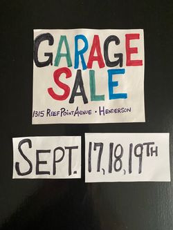 GARAGE SALE