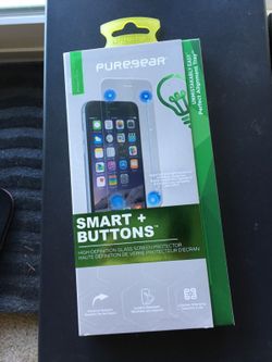 PureGear Tempered Glass with Smart + Buttons - iPhone 6s Plus/6 Plus