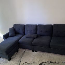 Medium Dark Blue Couch 